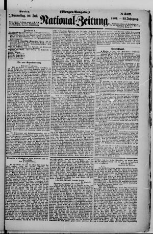 Nationalzeitung vom 29.07.1869