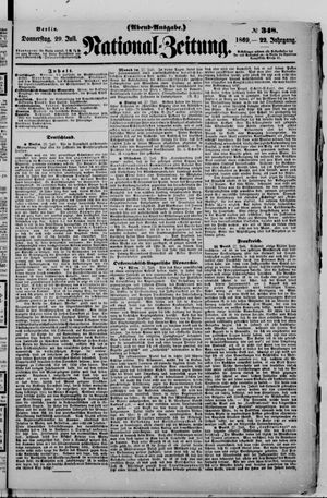 Nationalzeitung vom 29.07.1869