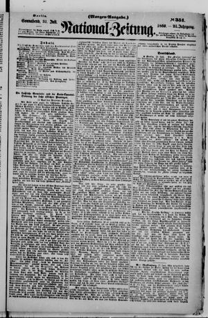Nationalzeitung vom 31.07.1869