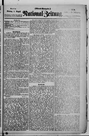Nationalzeitung vom 02.08.1869