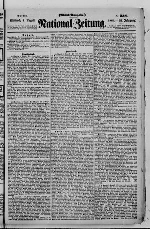 Nationalzeitung on Aug 4, 1869