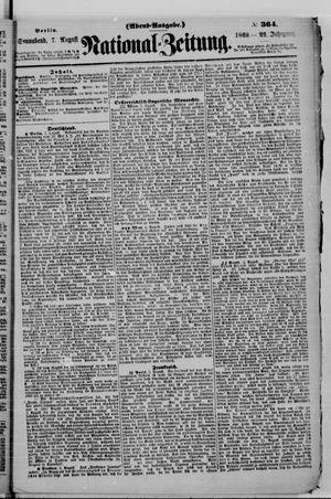 Nationalzeitung on Aug 7, 1869