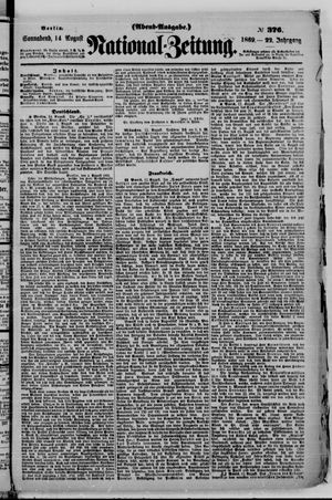Nationalzeitung on Aug 14, 1869
