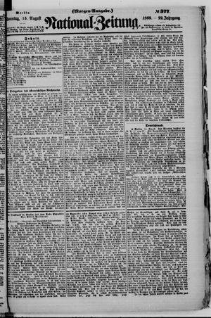 Nationalzeitung vom 15.08.1869