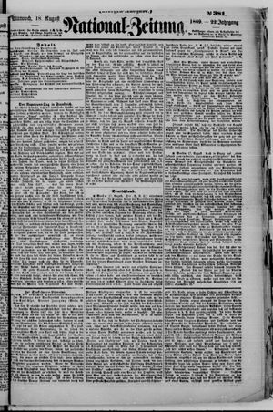 Nationalzeitung vom 18.08.1869