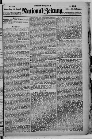 Nationalzeitung vom 19.08.1869