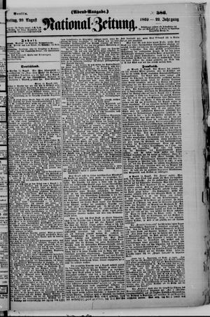 Nationalzeitung on Aug 20, 1869