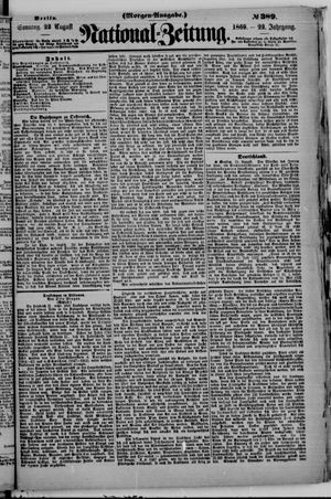 Nationalzeitung vom 22.08.1869