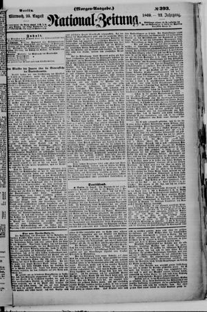 Nationalzeitung vom 25.08.1869