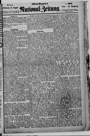 Nationalzeitung vom 25.08.1869