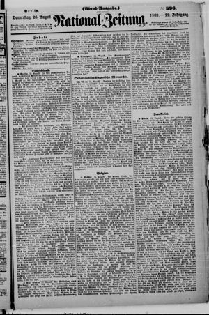 Nationalzeitung vom 26.08.1869