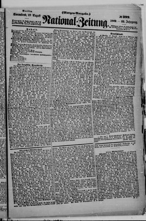 Nationalzeitung vom 28.08.1869