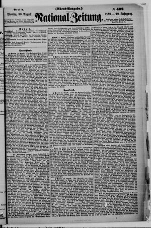 Nationalzeitung vom 30.08.1869