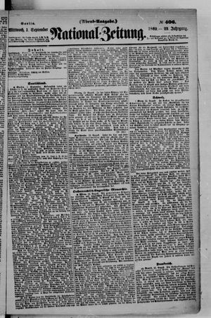 Nationalzeitung on Sep 1, 1869