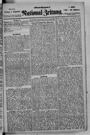 Nationalzeitung vom 03.09.1869