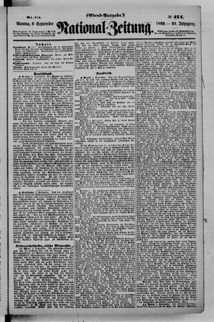 Nationalzeitung on Sep 6, 1869