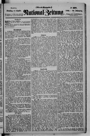 Nationalzeitung vom 14.09.1869