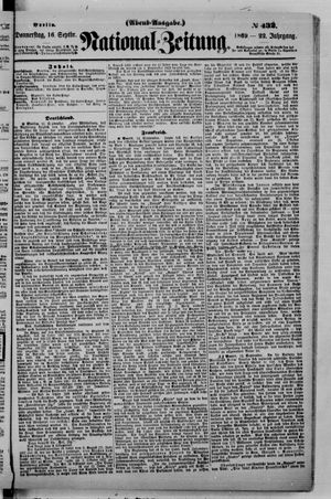Nationalzeitung vom 16.09.1869