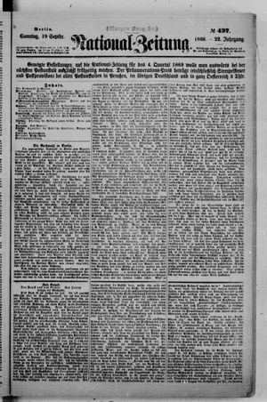 Nationalzeitung on Sep 19, 1869