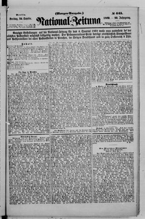 National-Zeitung vom 24.09.1869