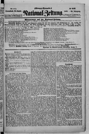National-Zeitung vom 25.09.1869