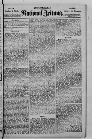 Nationalzeitung vom 05.10.1869