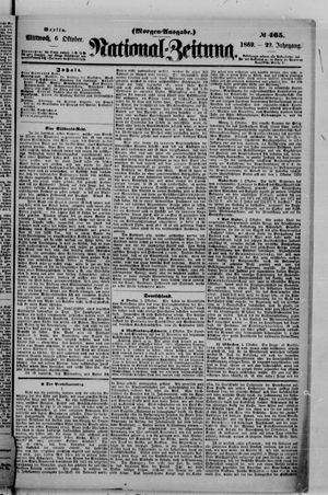 Nationalzeitung vom 06.10.1869