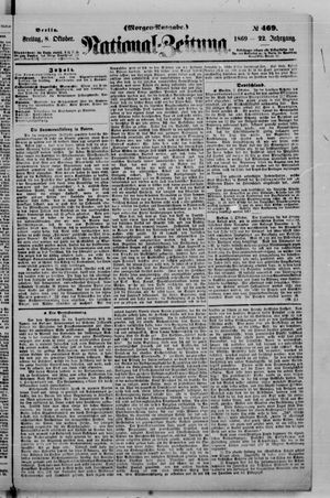 Nationalzeitung vom 08.10.1869