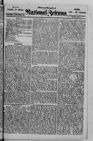 Nationalzeitung vom 12.10.1869