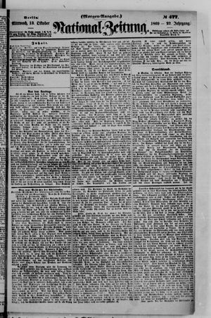 Nationalzeitung on Oct 13, 1869