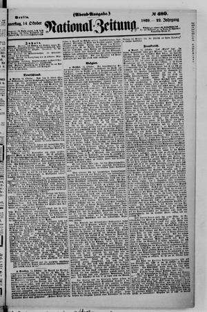 National-Zeitung vom 14.10.1869