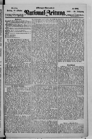 Nationalzeitung vom 15.10.1869