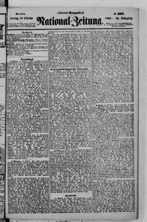 Nationalzeitung vom 15.10.1869