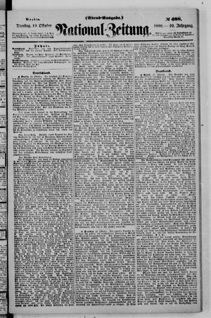 Nationalzeitung vom 19.10.1869