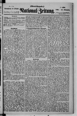 Nationalzeitung vom 23.10.1869