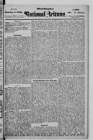 Nationalzeitung vom 28.10.1869