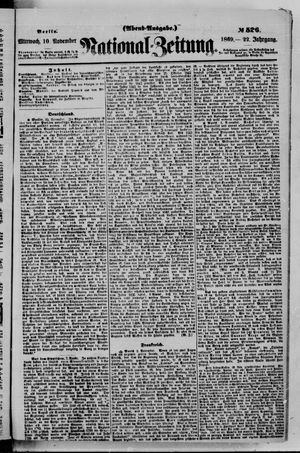National-Zeitung on Nov 10, 1869
