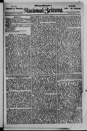 Nationalzeitung on Nov 24, 1869