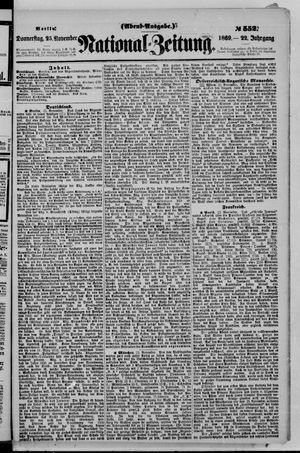 National-Zeitung vom 25.11.1869