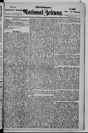 Nationalzeitung vom 27.11.1869