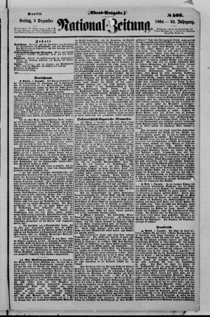 Nationalzeitung on Dec 3, 1869