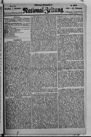 Nationalzeitung on Dec 7, 1869