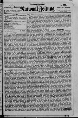 Nationalzeitung vom 11.12.1869