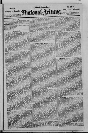 Nationalzeitung vom 14.12.1869