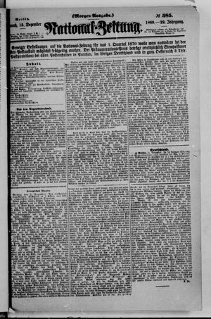 National-Zeitung vom 15.12.1869
