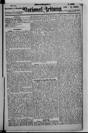 Nationalzeitung on Dec 18, 1869