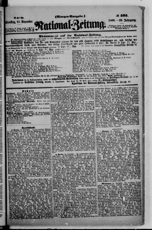 Nationalzeitung vom 21.12.1869