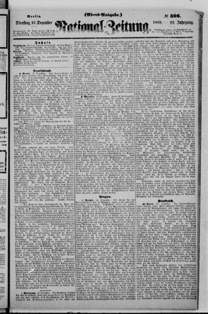 Nationalzeitung vom 21.12.1869