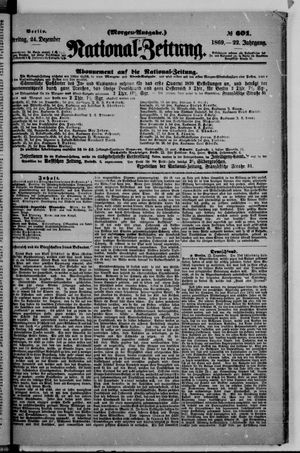 Nationalzeitung vom 24.12.1869