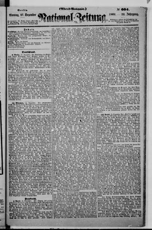 Nationalzeitung vom 27.12.1869